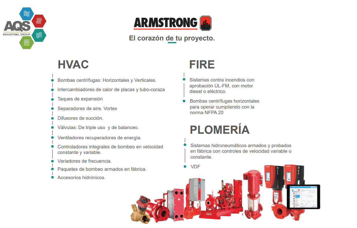 Aplicaciones hvac para bombas y accesorios ARMSTRONG