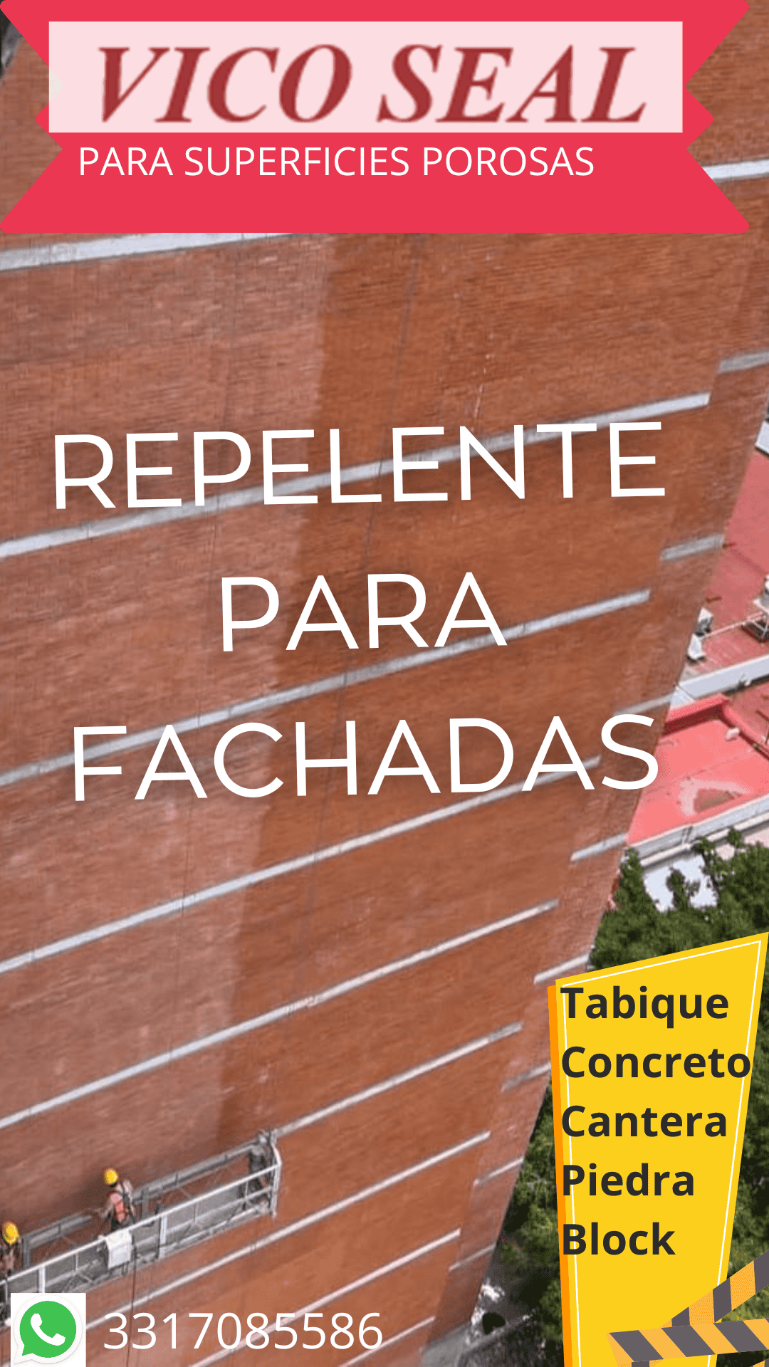 Repelente de agua para fachadas