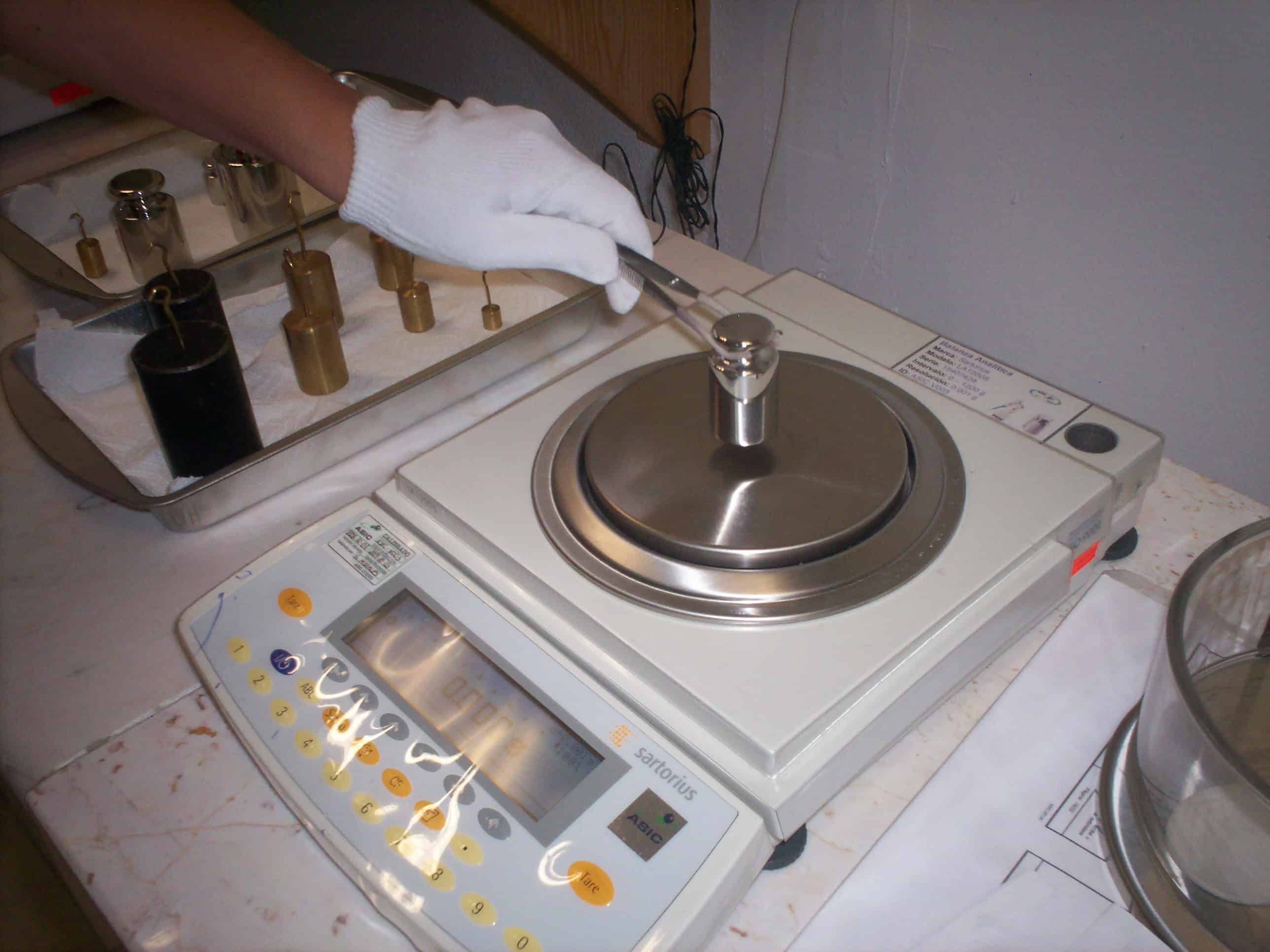 Calibracion de balanzas analiticas EMA