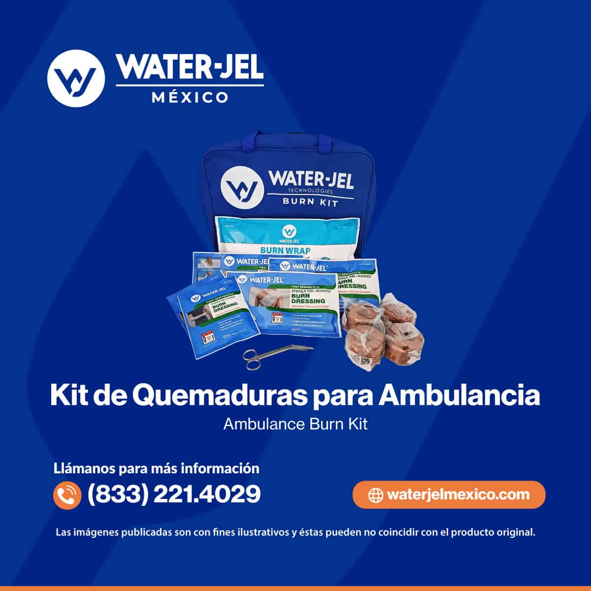 Kits de quemaduras para ambulancias Water-Jel 