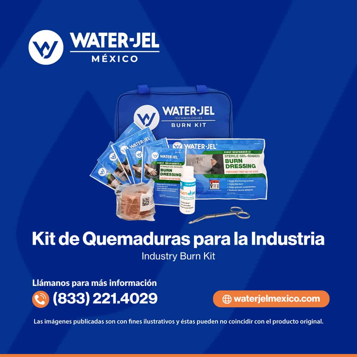 Kits para Quemaduras para la Industria Water-Jel