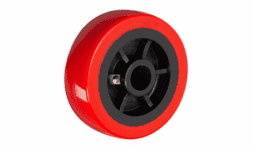 Rueda de poliuretano con capacidad de carga de hasta 450 kg. Balero de rodillos Movi Ruedas