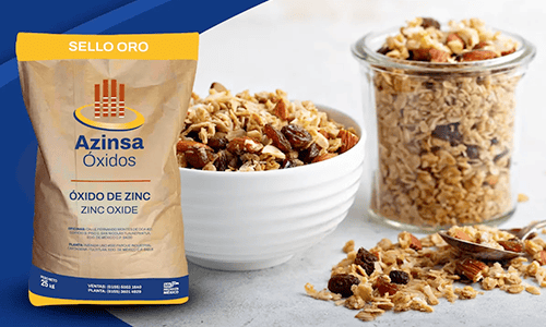 Oxido de zinc grado alimenticio