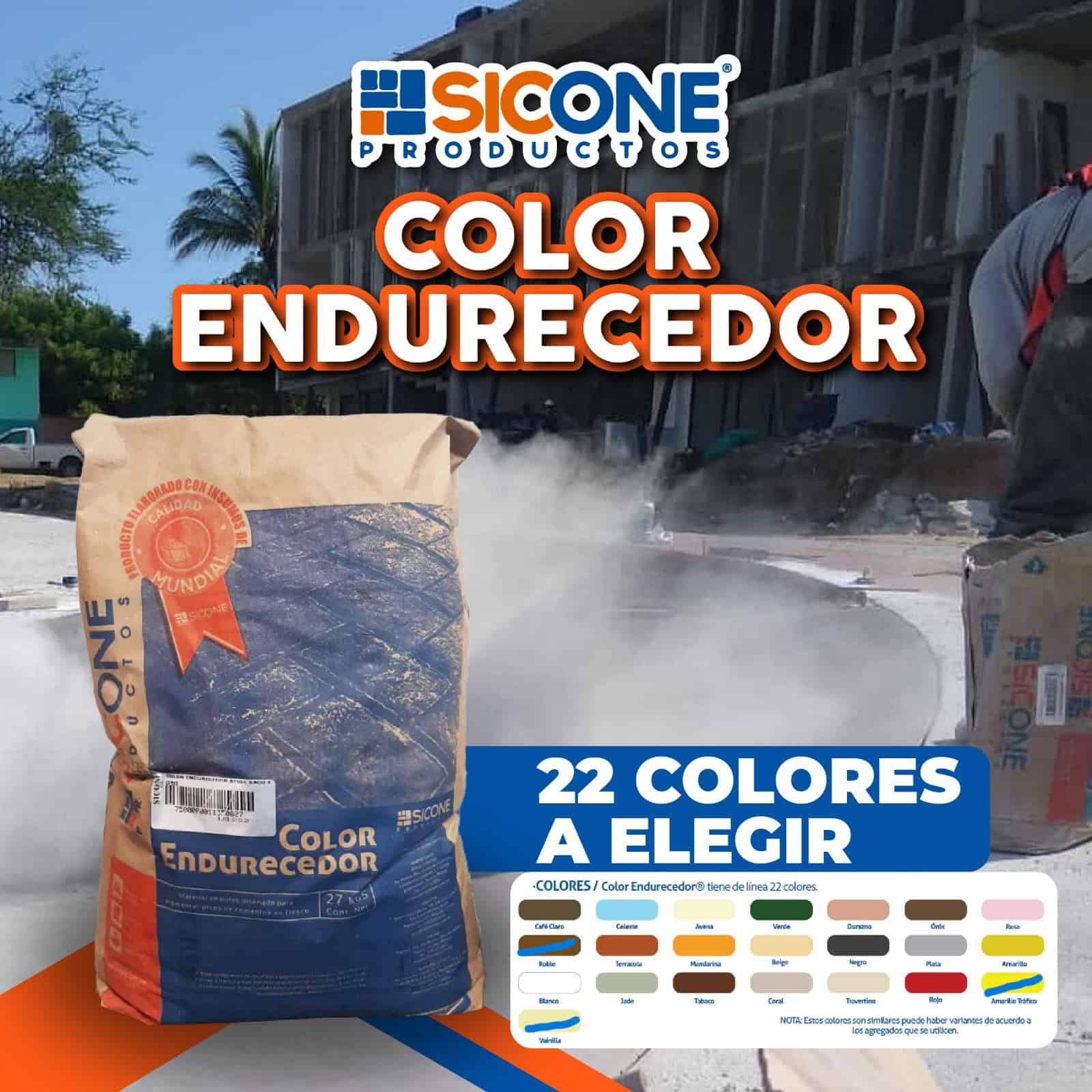 Color endurecedor para superficies de concreto SICONE