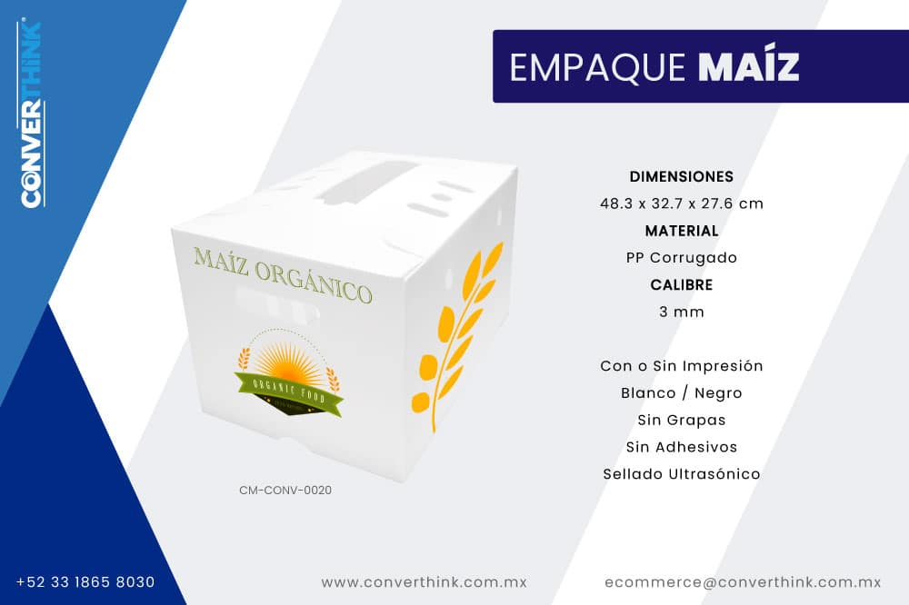 Maquila de cajas de plastico corrugado