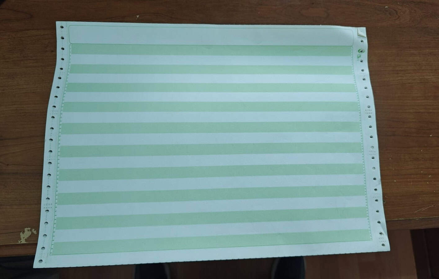 Papel pautado en forma continua Papel Stock & Formas Impresas 1