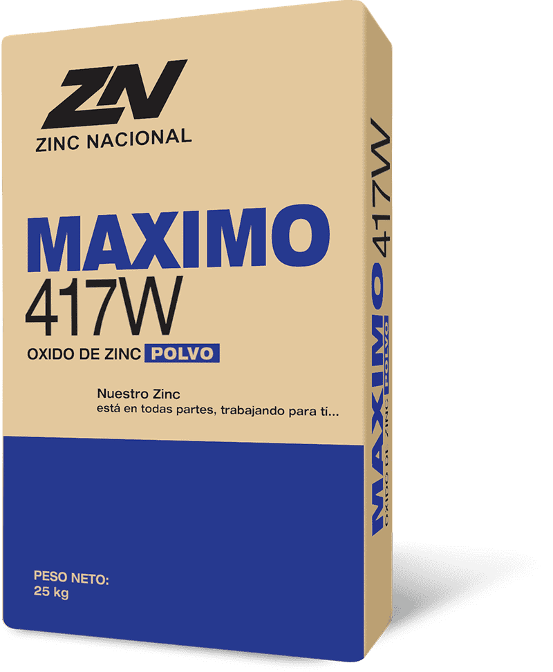 Oxido de Zinc Grado Hulero Saco de 25 Kilos