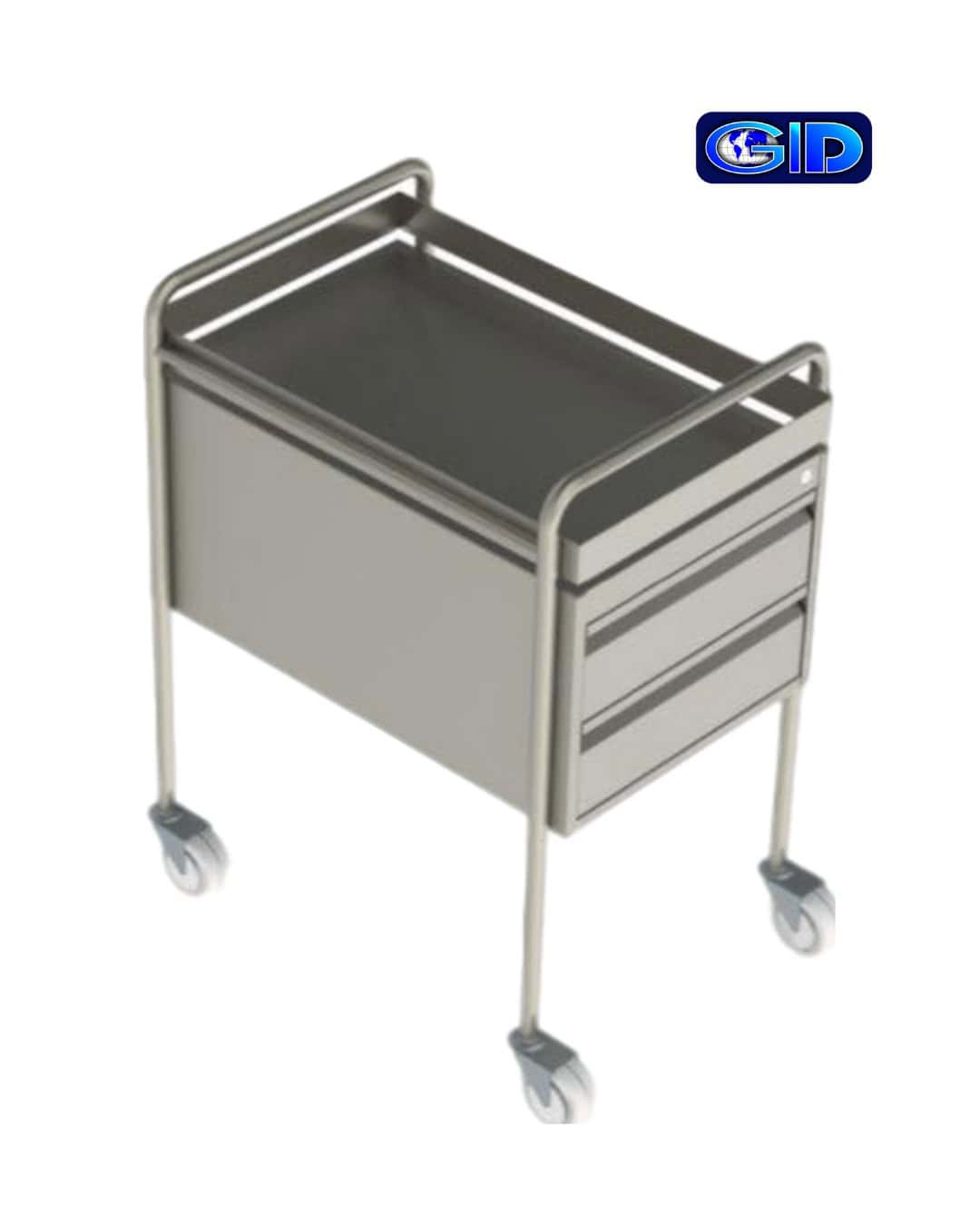 Carros de servicio de acero inoxidable para hospitales y cocinas industriales GIDSA 3