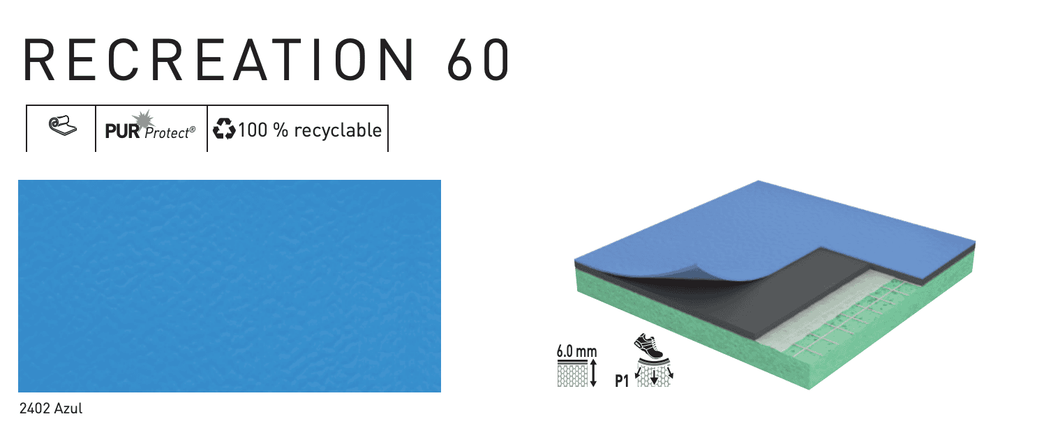 Pavimentos para gimnasio Recreation 60