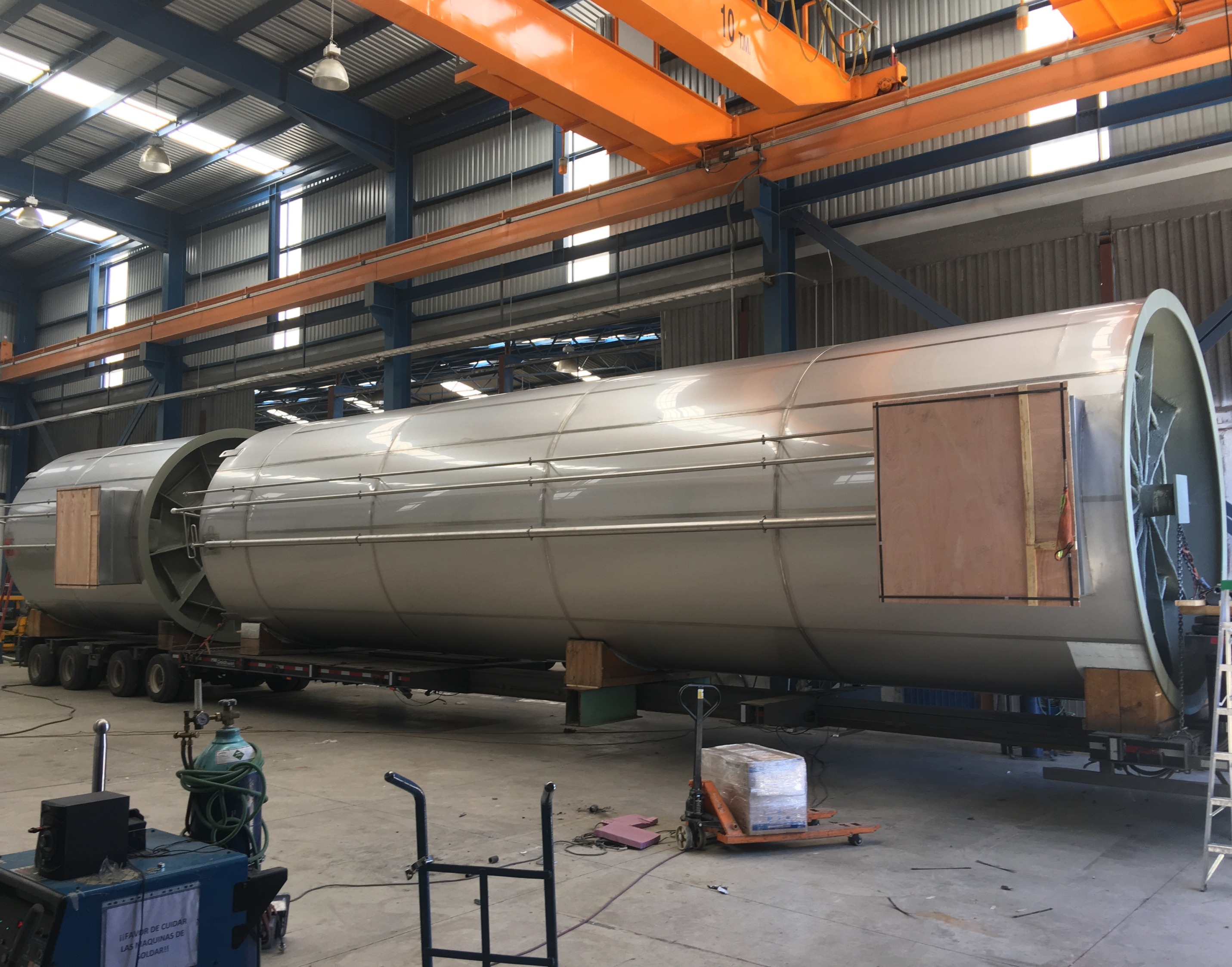 Silos de almacenamiento fabricados en acero inoxidable