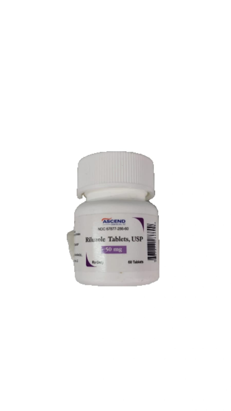Riluzole en tabletas 50 mg con 60 tabletas
