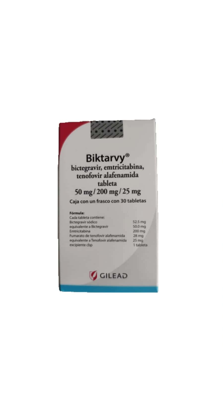 Bictegravir 50mg Emtricitabina 200mg Tenofovir 25mg Caja 30 tabletas Proveedor de