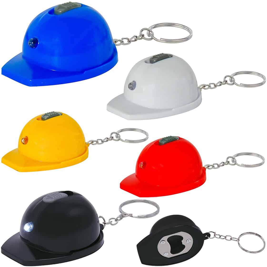 Llaveros con lámpara casco