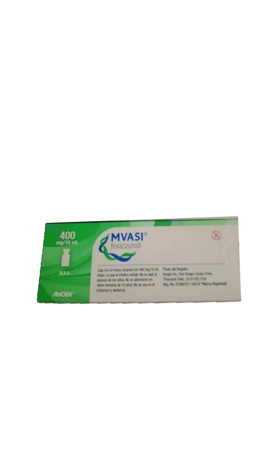 Bevacizumab 400 mg Frasco Solución Inyectable en México