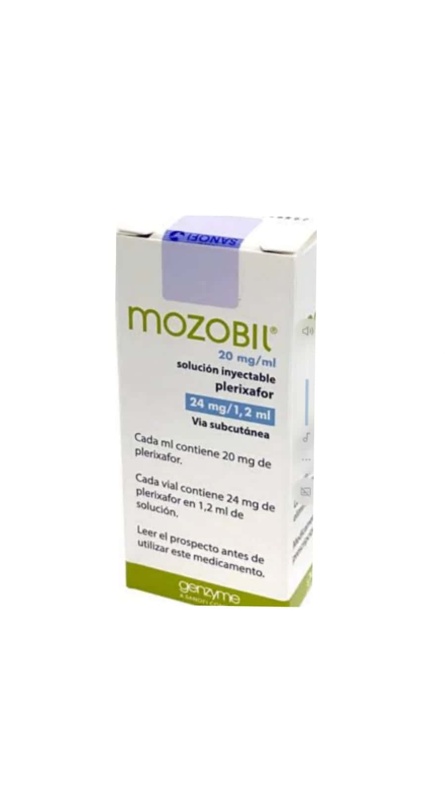 Plerixafor 20 mg/ml Solución Inyectable en México 