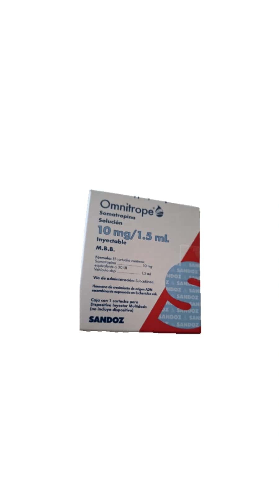 Somatropina 10 mg/1.5 ml Solución Inyectable Costo 