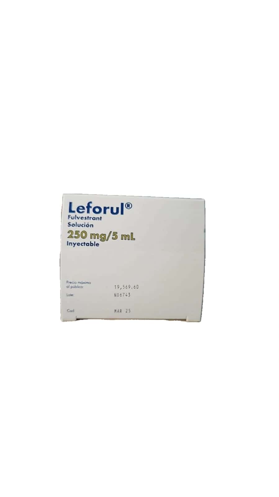 Fulvestrant 250 mg/ 5 ml Jeringa prellenada en Puebla