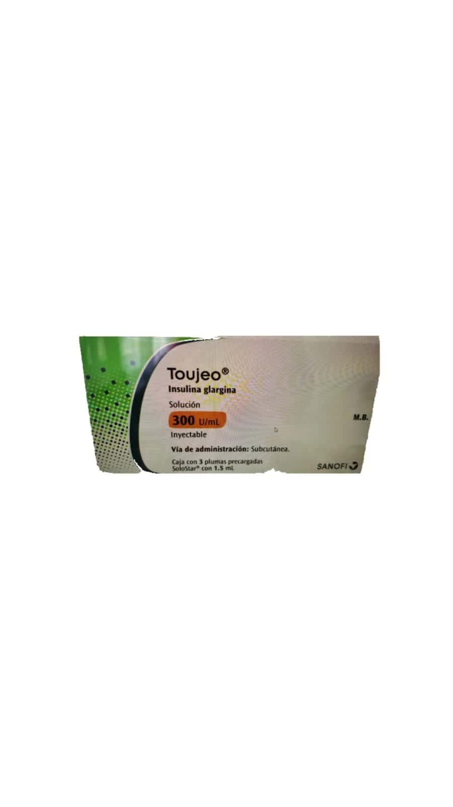 Insulina Glargina 300 u/ml Caja con 3 jeringas prellenadas Proveedor de 