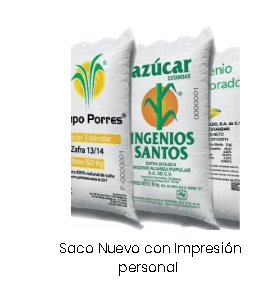 SACO DE POLIPROPILENO CON IMPRESION PERSONALIZADA 