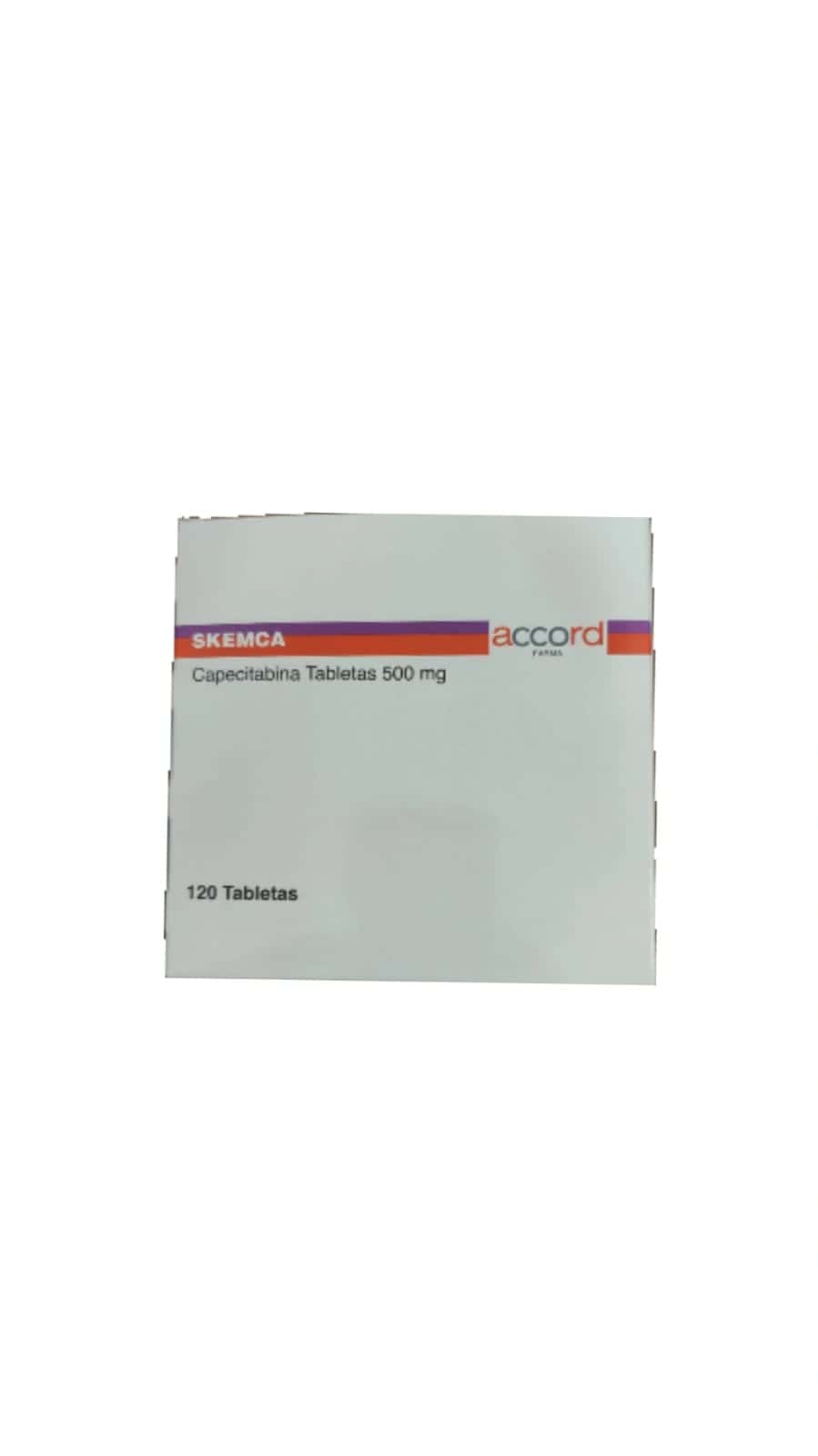 Capecitabina 500 mg Caja con 120 tabletas Genérico