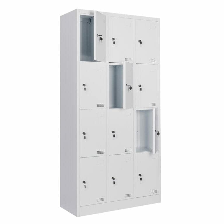 Locker metalico 12 Puertas MC Blanco Desarmado