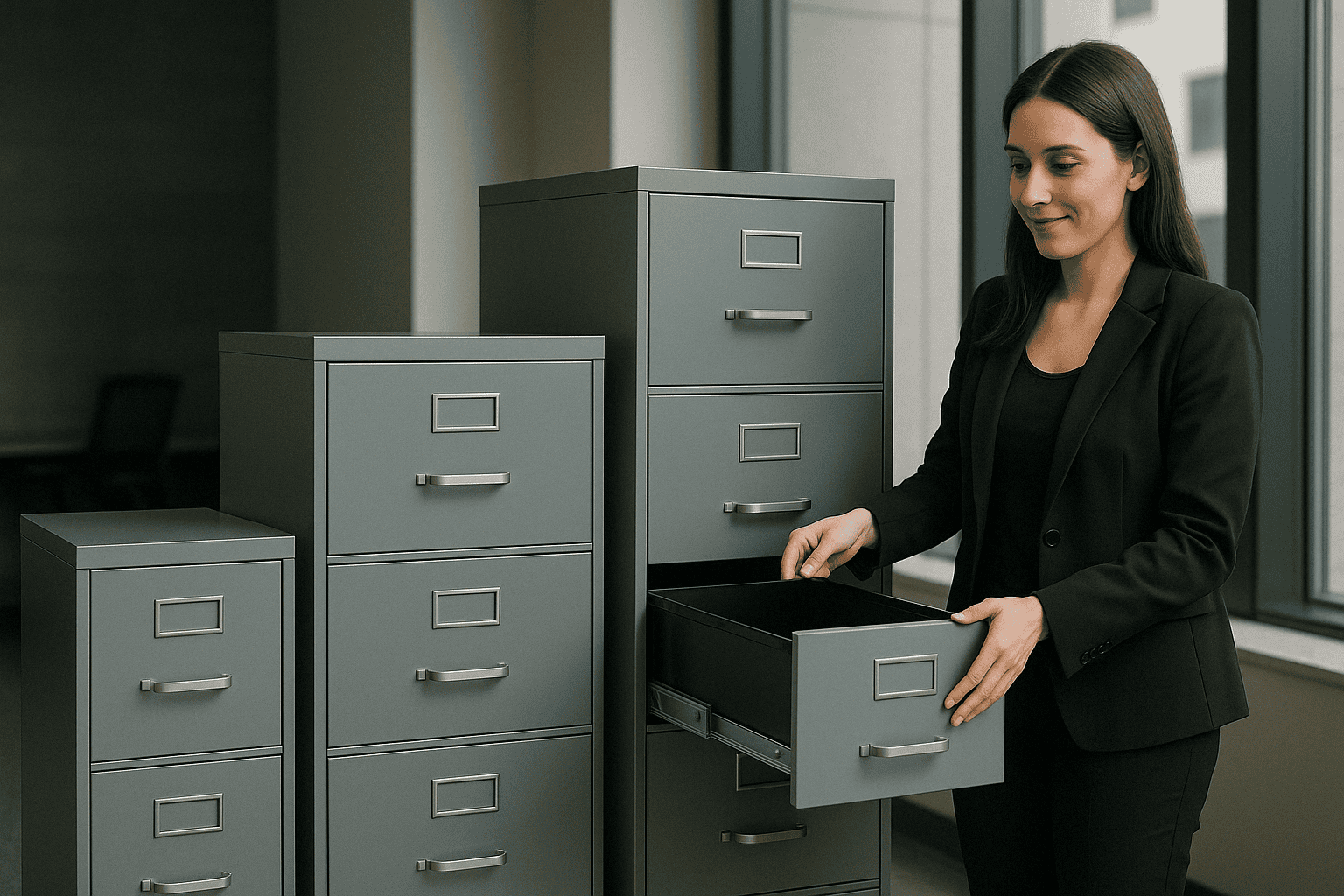 Archiveros metalicos de 2,3,4 gavetas