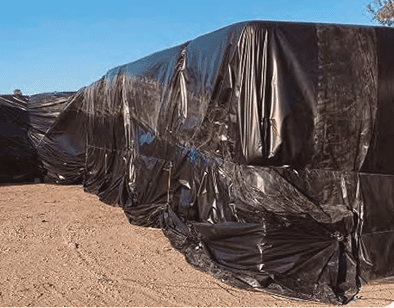 Hule negro para proteccion
