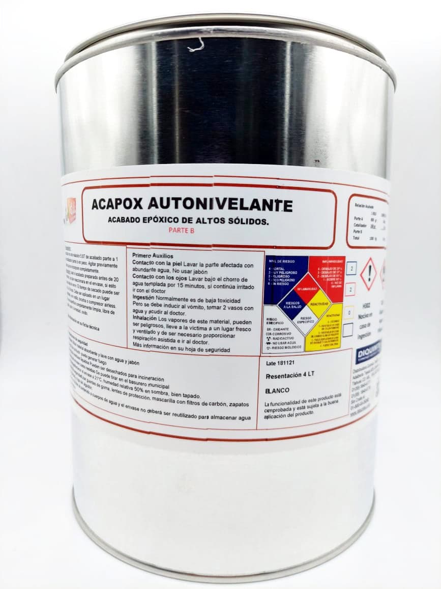 Acabados epoxicos sanitarios Acapox Autonivelante