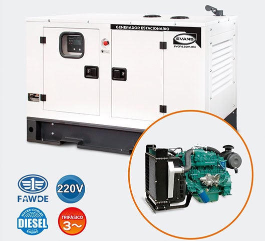 Generadores estacionarios GTC27DM220 Evans 3
