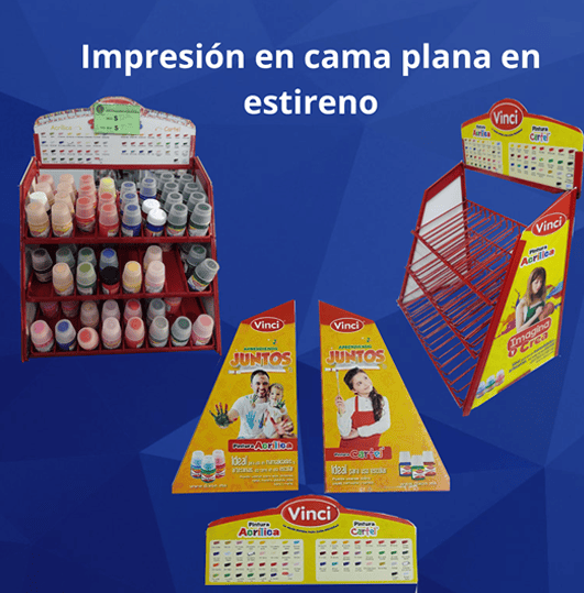 Impresion en cama plana de estireno