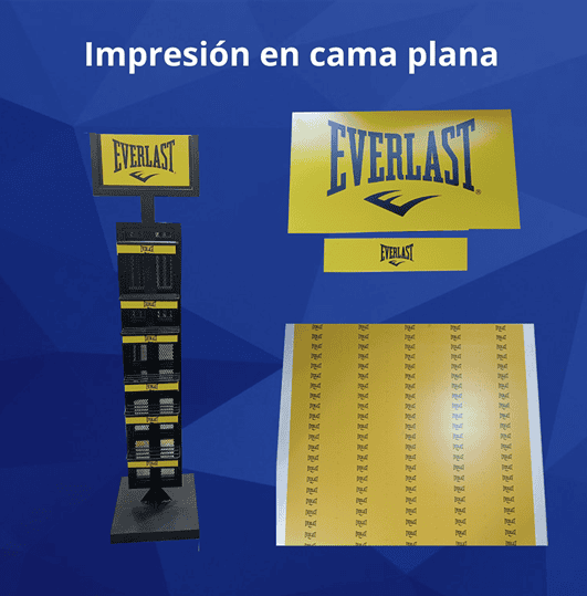Exhibidor e Impresion en Cama Plana