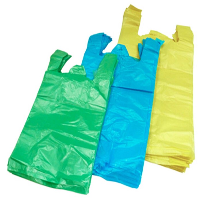 Bolsa camiseta plástico para comercio