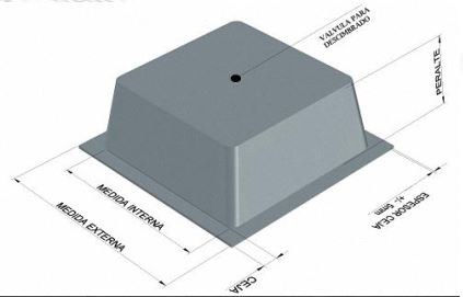 Casetones de fibra de vidrio a la medida para constructoras