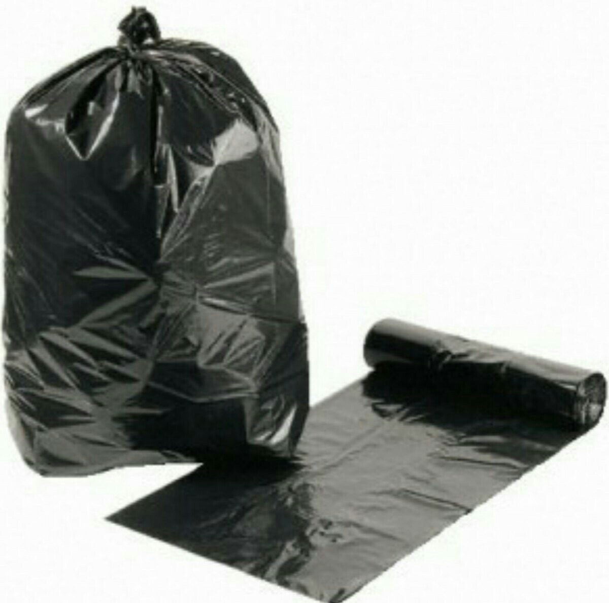 Bolsa negra material reciclado para residuos