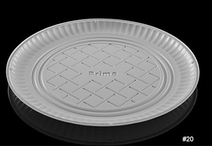 Charolas de plastico blancas redondas y cuadradas Plásticos Ramiro 2