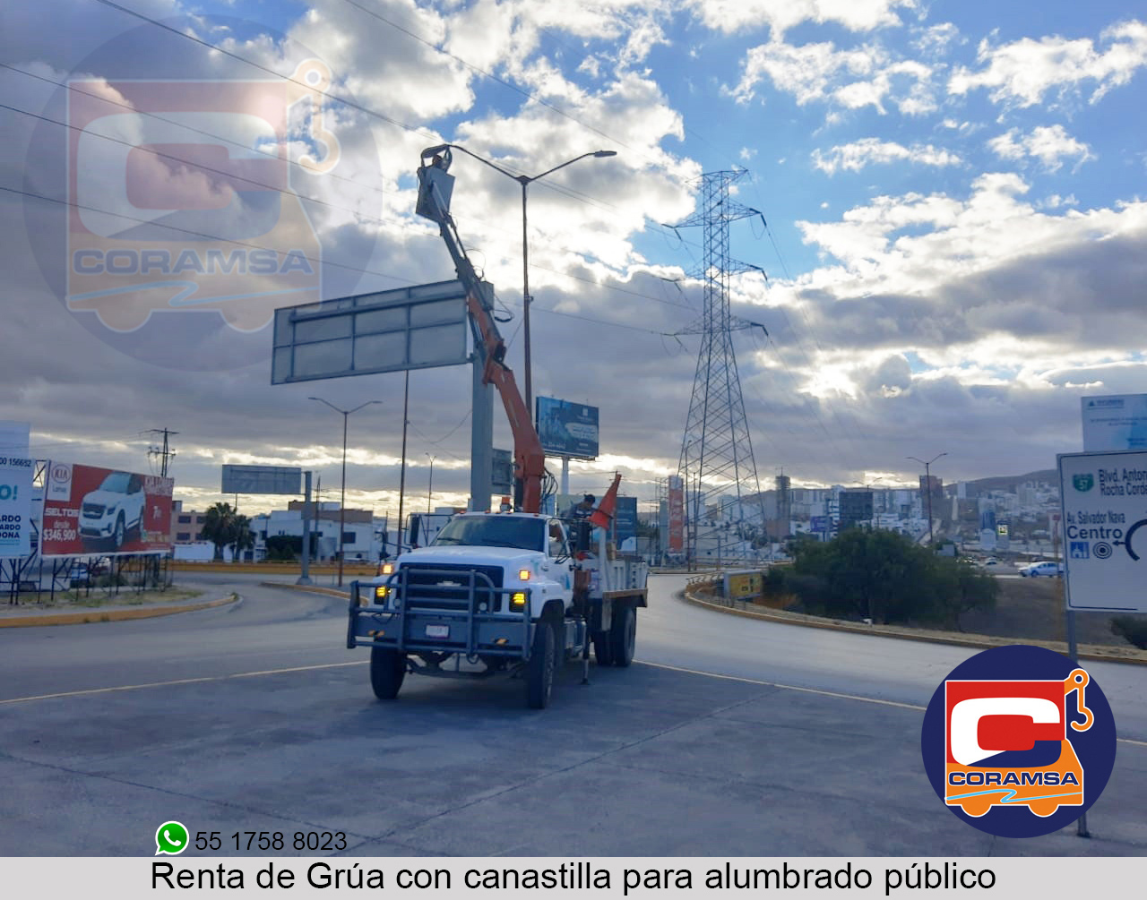 GRUAS ELEVADORAS CON CANASTILLA
