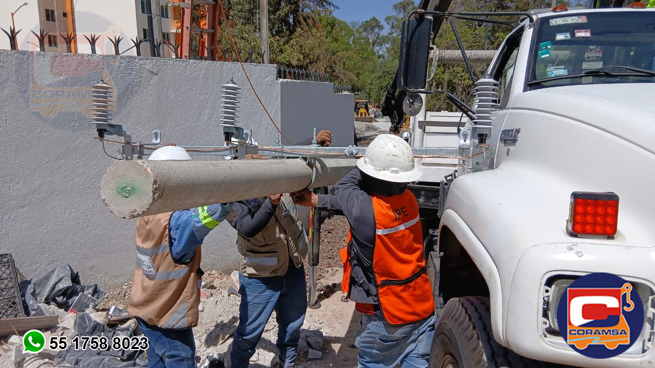 INSTALACION DE POSTES DE CONCRETO