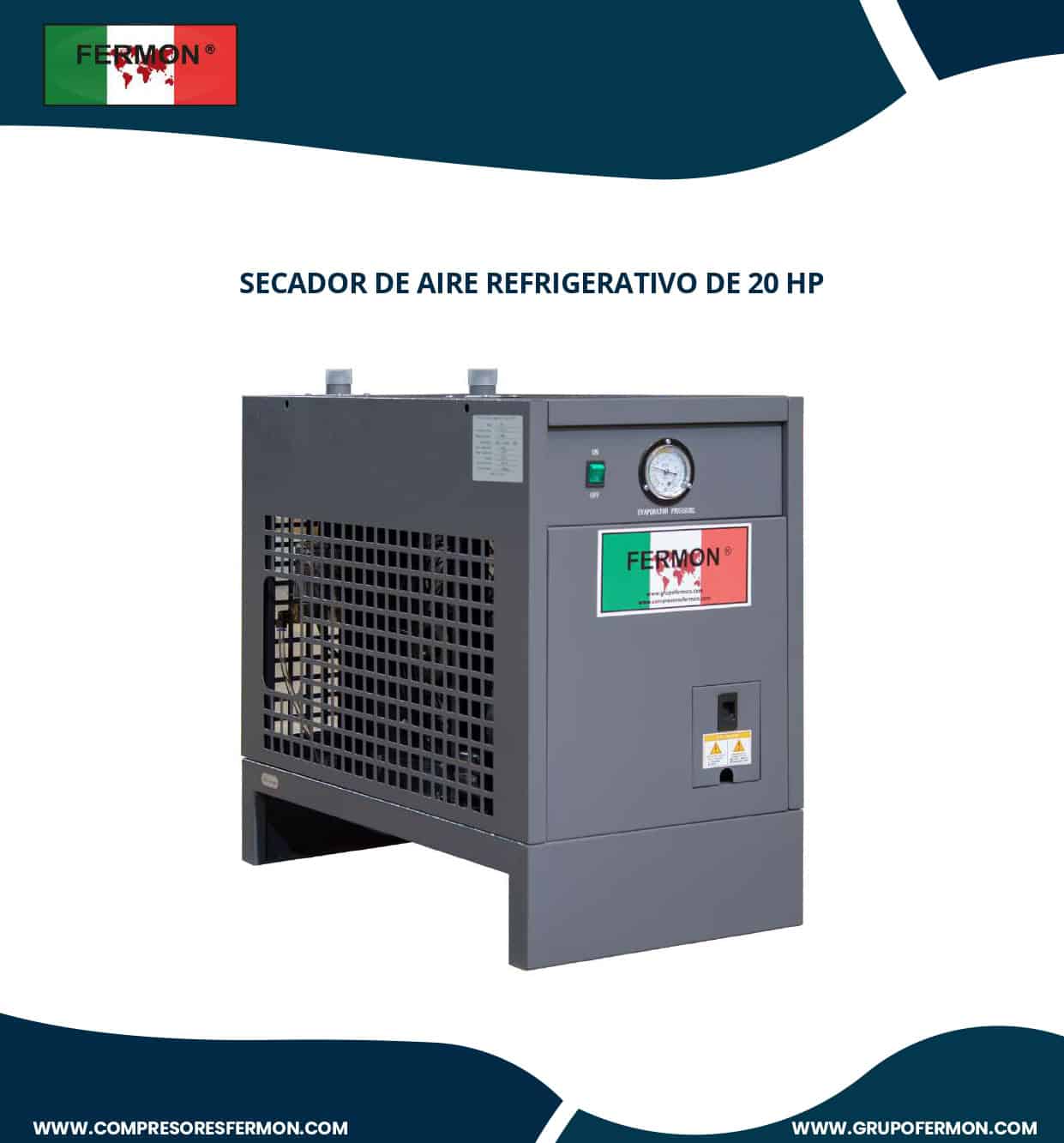 SECADOR REFRIGERATIVO FERMON  DE 20 HP 220V 2F