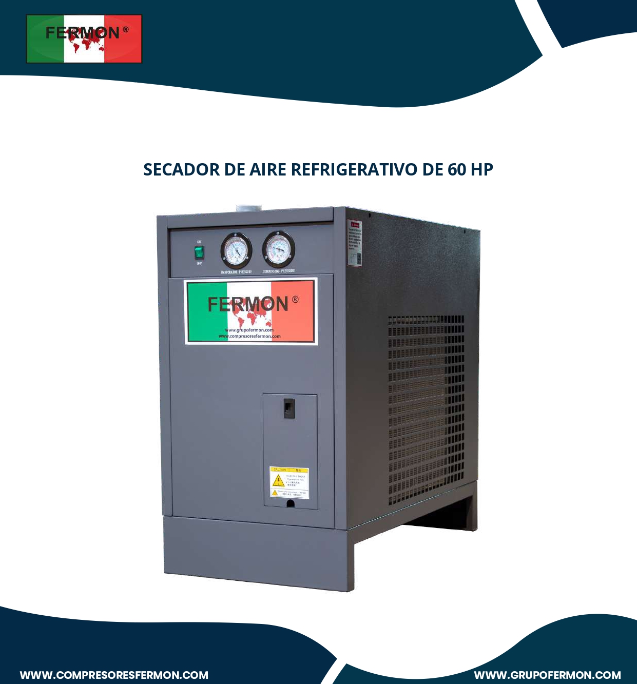SECADOR REFRIGERATIVO FERMON  DE 60 HP 220V 2F
