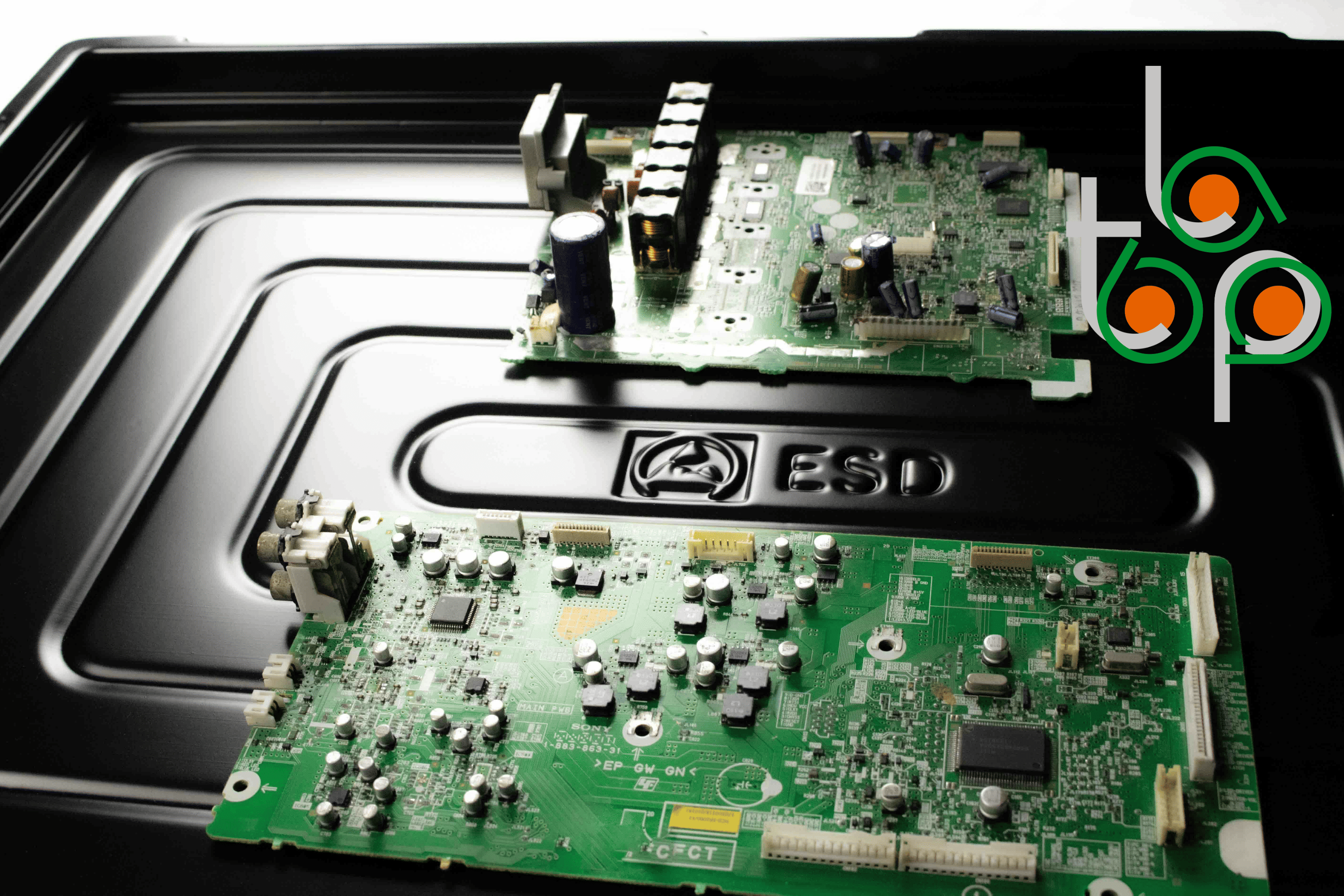 charola antiestática ESD para electrónicos