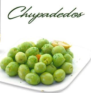Aceitunas verdes enteras chupa dedos