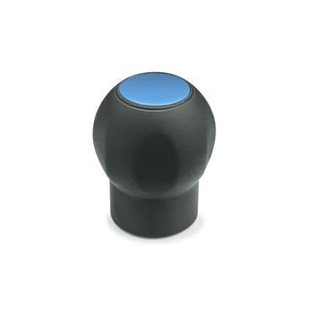 Perillas suaves Plástico, con inserto roscado de latón, con tapón desmontable, Ergostyle®, Softline.
