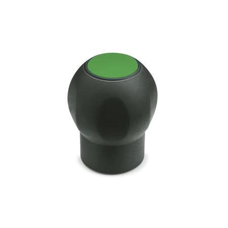 Perillas suaves Plástico, con inserto roscado de latón, con tapón desmontable, Ergostyle®, Softline.