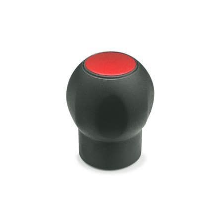 Perillas suaves Plástico, con inserto roscado de latón, con tapón desmontable, Ergostyle®, Softline.