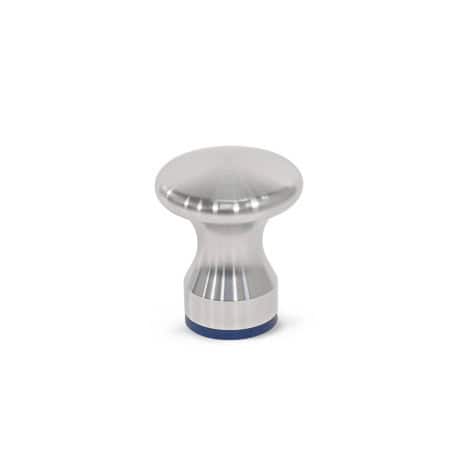 Perillas con forma de hongo Acero inoxidable, con orificio roscado o espárrago roscado, diseño higiénico.