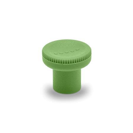 Perillas moleteadas Plástico, con inserto roscado de latón, Ergostyle®.
