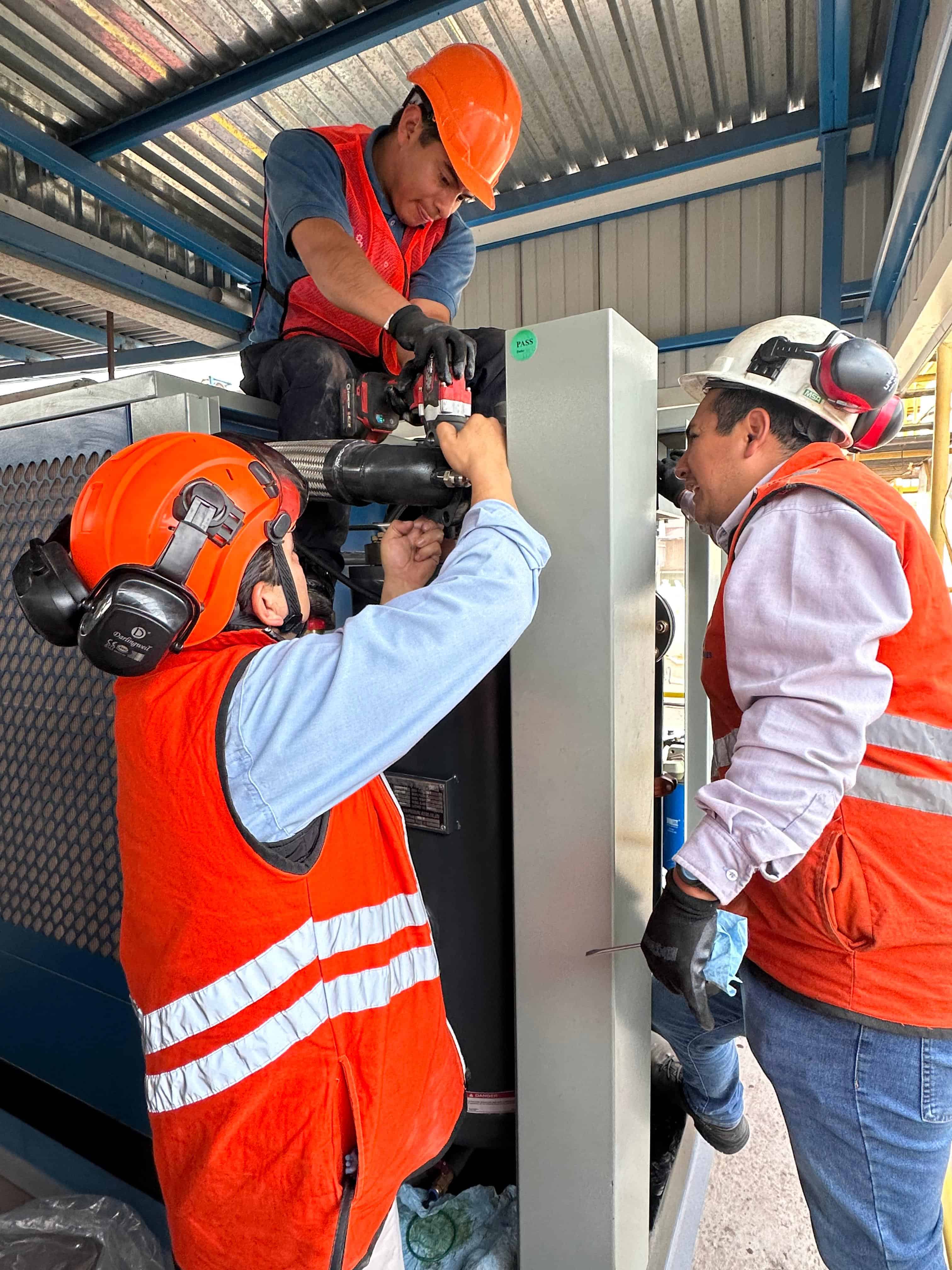 Mantenimiento a compresores de aire Tornillo