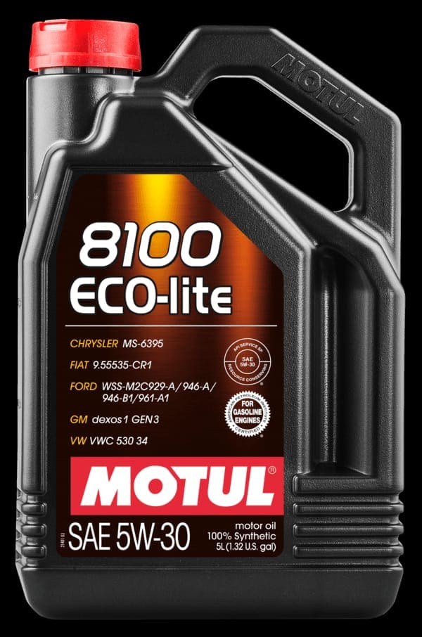 Aceite 100% sintético Motul presentación 5Lts.