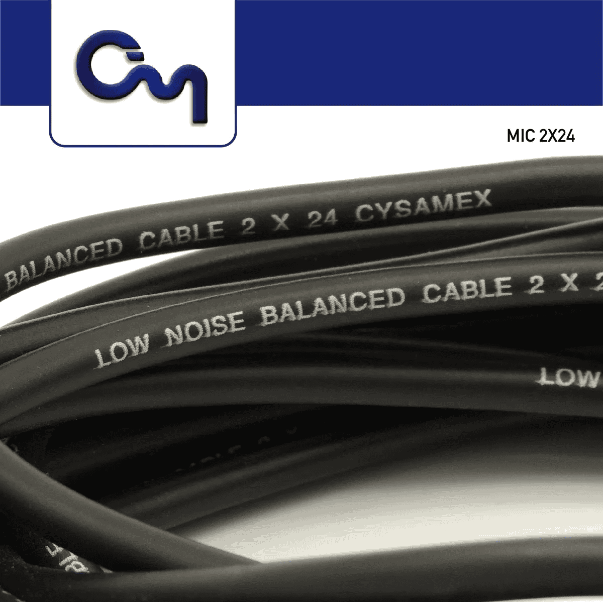 Cable para micrófono 2x24