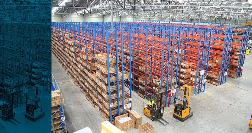 Rack selectivo diseñado para almacenar productos de gran variedad y para cualquier tipo de carga manejada sobre tarimas